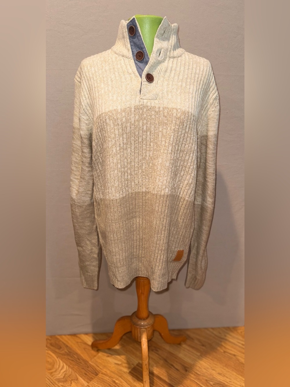 Weatherproof Cream Knit Turtleneck Sweater